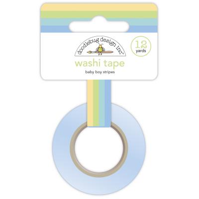 Doodlebug Baby Boy Washi Tape - Baby Boy Stripes